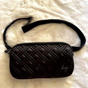 Lug black quilted Fanny pack Coupe XL waist bag shoulder adjustable